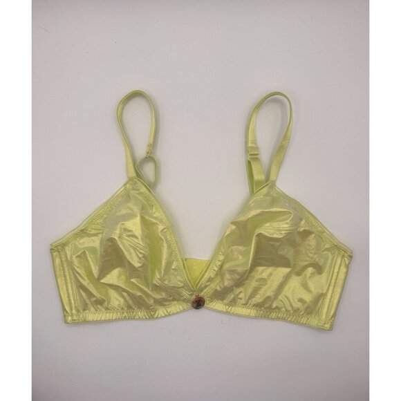 Savage X Fenty Other - Savage X Fenty Bra 2X Bralette X Ray Vision Lime Green Iridescence Metallic